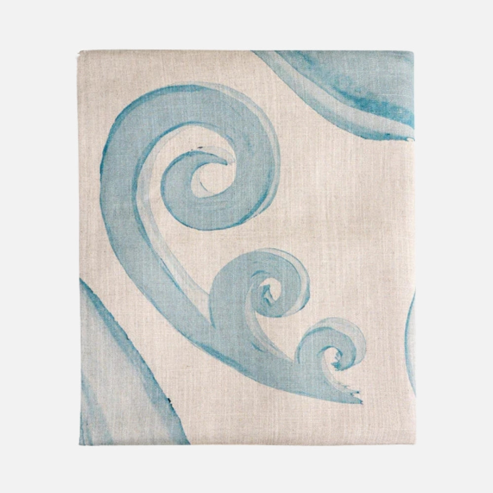 Athenee Peacock Tablecloth – Light Blue 150x260cm