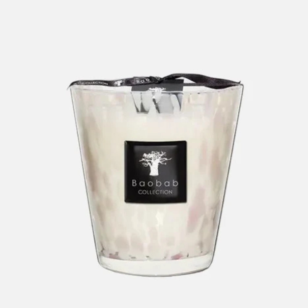 Baobab White Pearls Scented Candle – Max 16