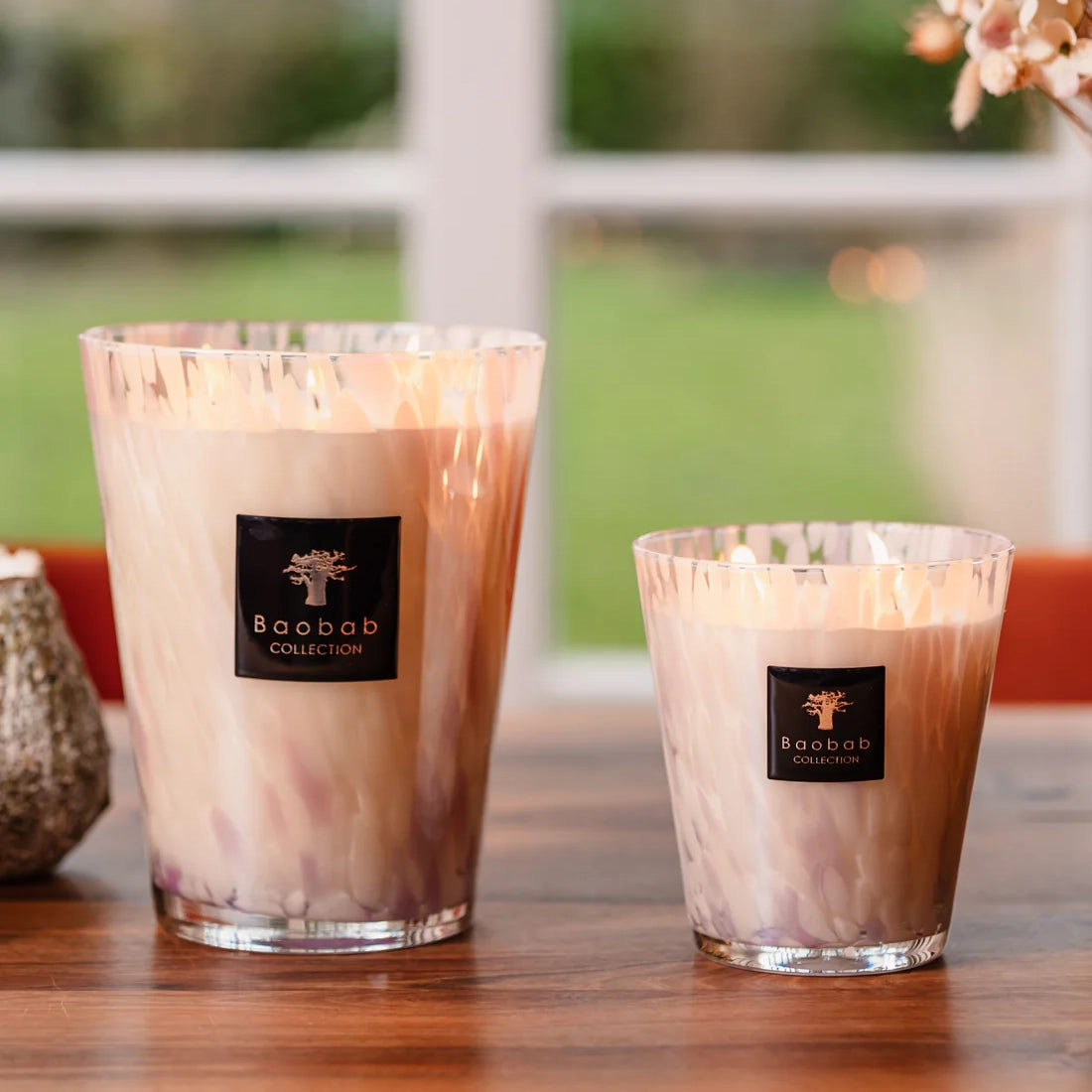 Baobab White Pearls Scented Candle – Max 16
