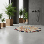 Blandine floral bath mat 80 cm