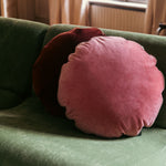 Bomboloni Round Cushion in Pink Velvet