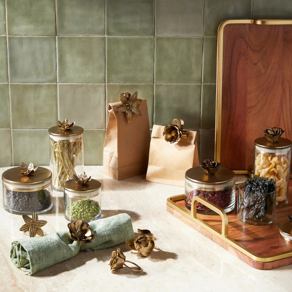 Botanical Napkin Rings – Set of 4