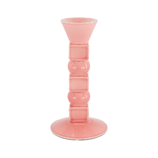 Anna Small Ceramic Candleholder in Powder Pink