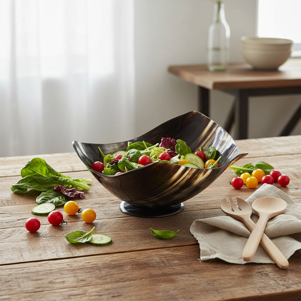 وعاء سلطة قرن كبير