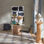 Eden Cinched Vase - Porcelain with Gold Accents