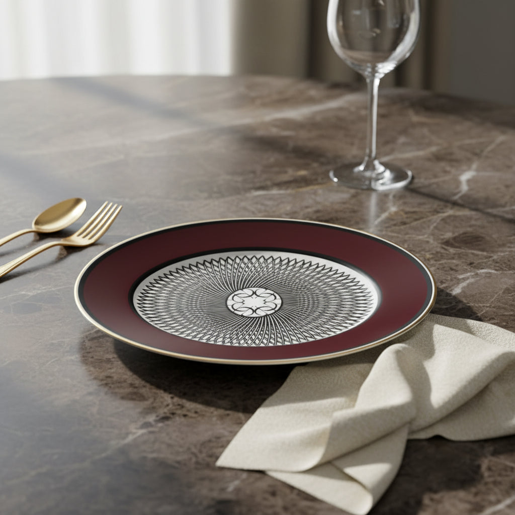 طبق حلوى بورجوندي / سلطة 22 سم