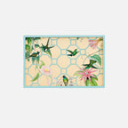 Hummingbird Trellis Lacquer Vanity Tray in Gold