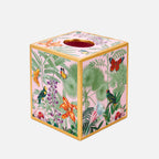 Paradise Garden Square Lacquer Tissue Box Cover