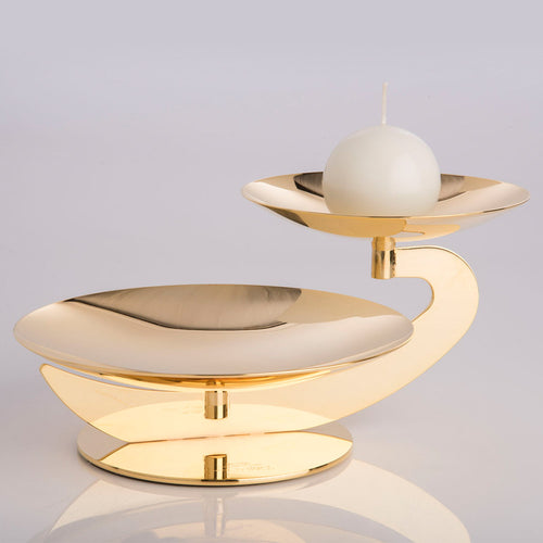 2 Bowl Centrepiece, 20x28cm, 24k Gold