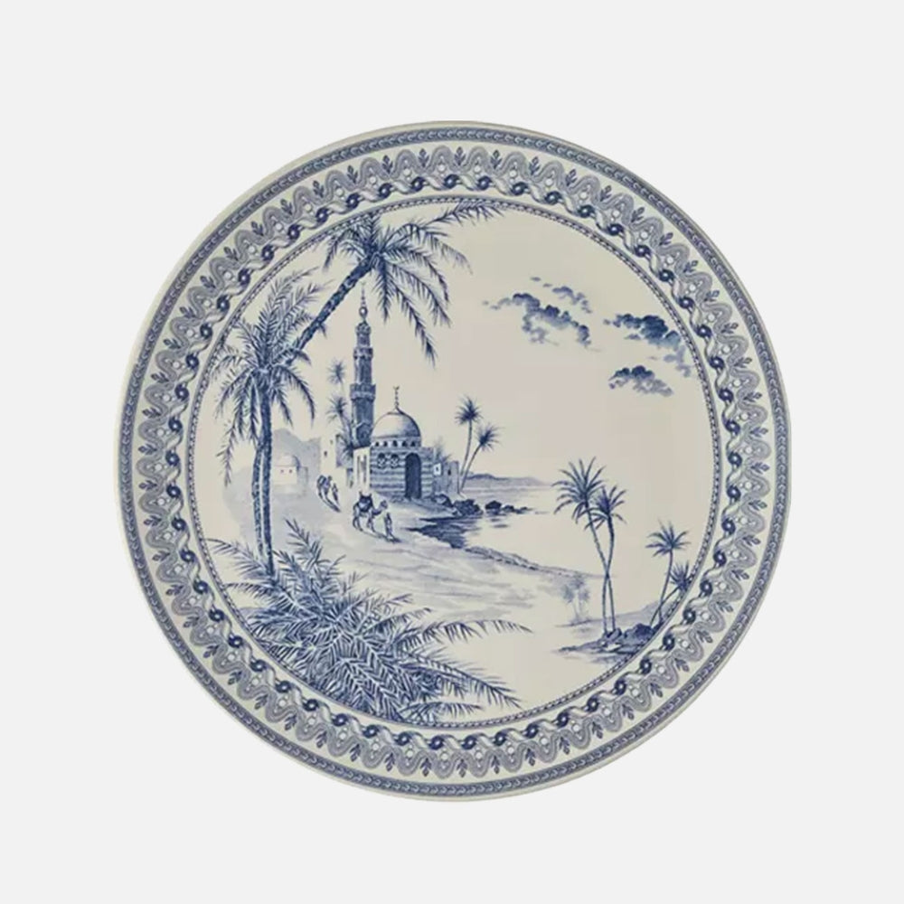 Blue Mismatched  Cake Plate (Ø 30cm)