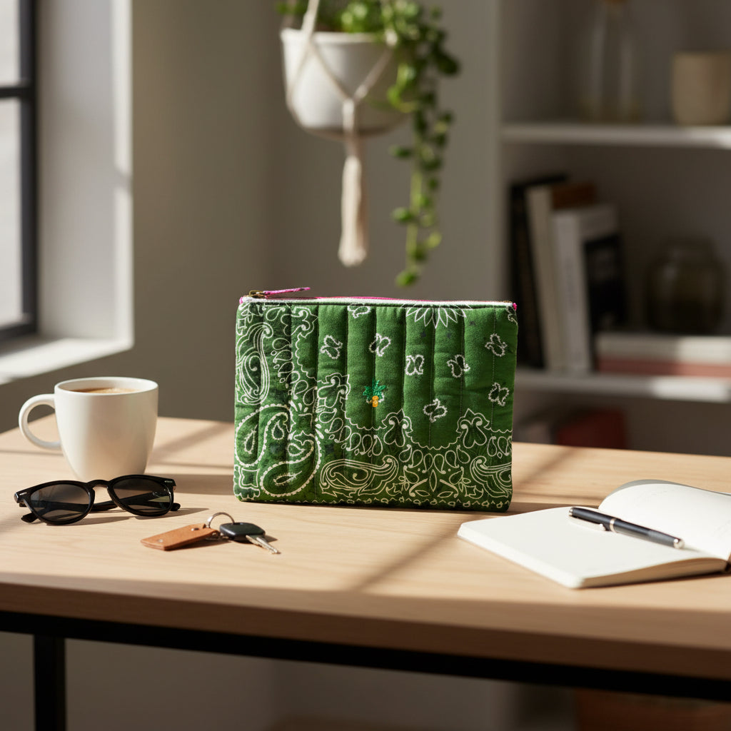 Call It Pochette Zippée Matelassé - حقيبة Palmiervert لنهاية الأسبوع/حقيبة فوشيا مبطنة بسحاب