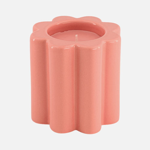 Candela Fig Tree Scented Candle in Powder Pink Ceramic Jar