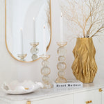 Large Champagne Glass Candle Holder – Tall Decorative Candlestick