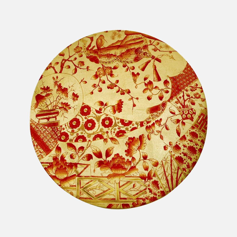 Caspari Lacquer placemat rou-Coral