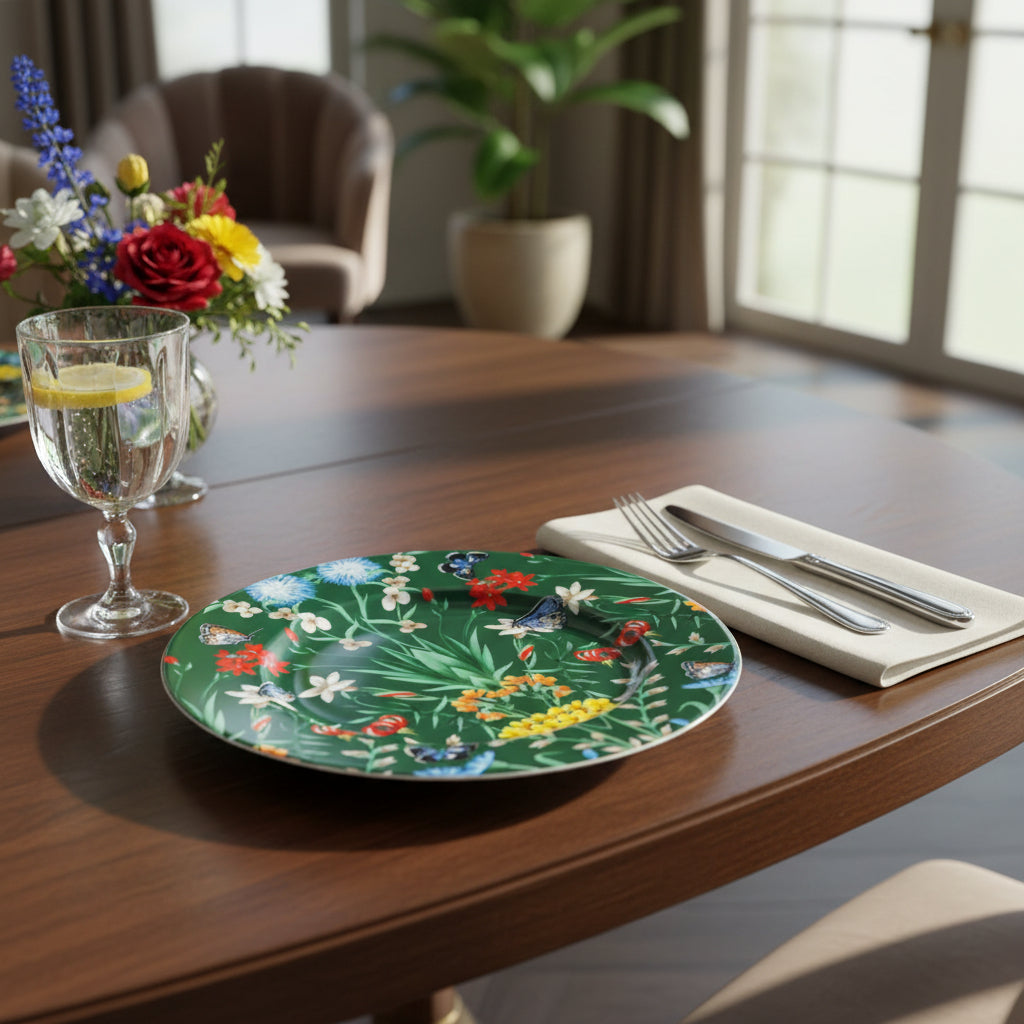 طبق حلوى/سلطة من جاردين دي بابيون، أخضر، 22 سم