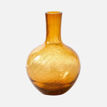 Crackled Glass Ball Body Vase - L