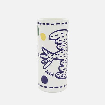 GIEN L'Archipel Sentimental Cylinder Vase, 19.8cm