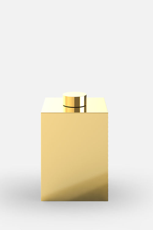 Dw 76 N Paper Bin With Cover - Gold 24 Carat