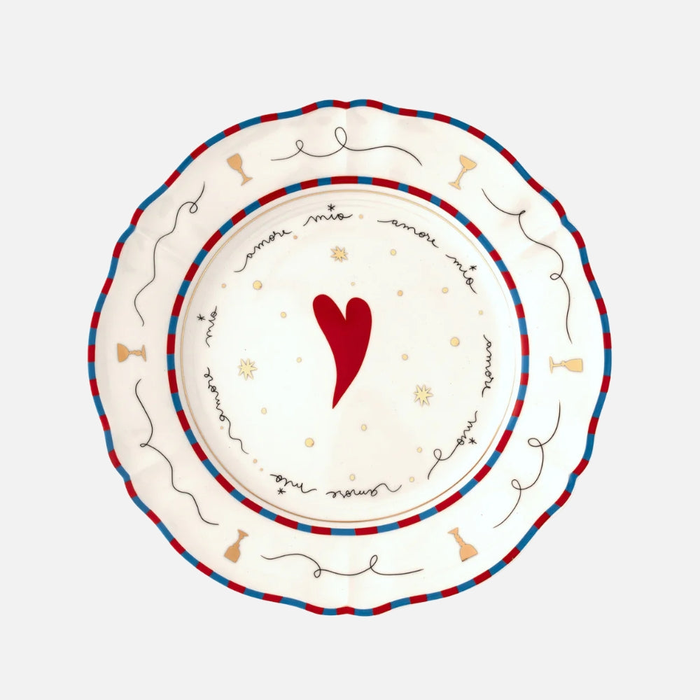 Dinner Plate Heart ( Dinner plate Ø 26,5 cm )