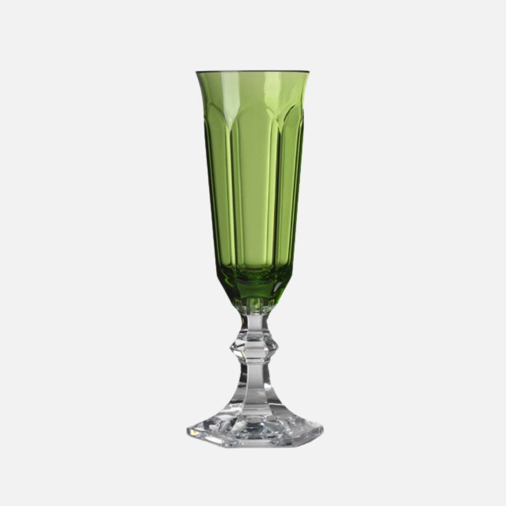 Dolce Vita Green Acrylic Champagne Flute
