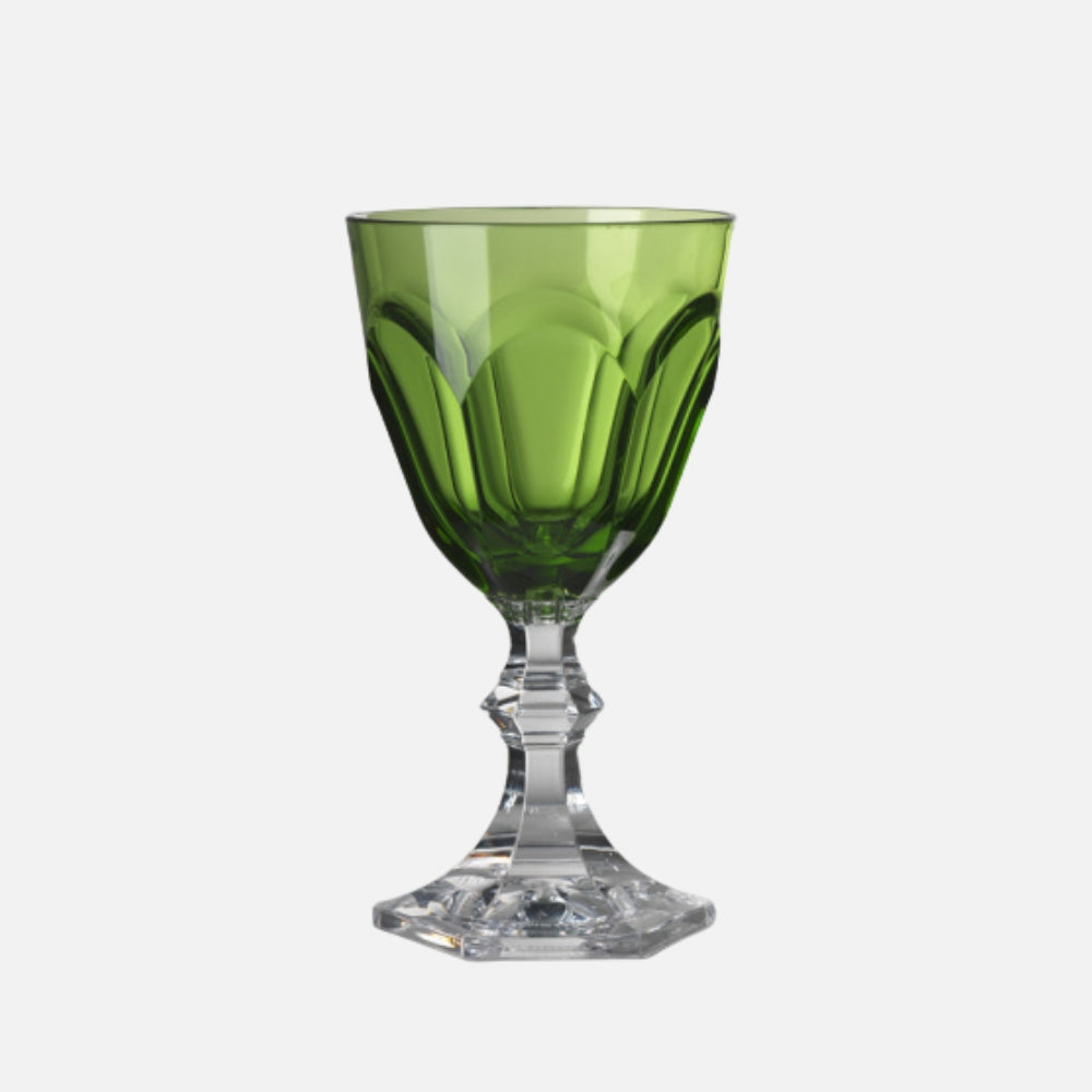 Dolce Vita Green Acrylic Wine Glass
