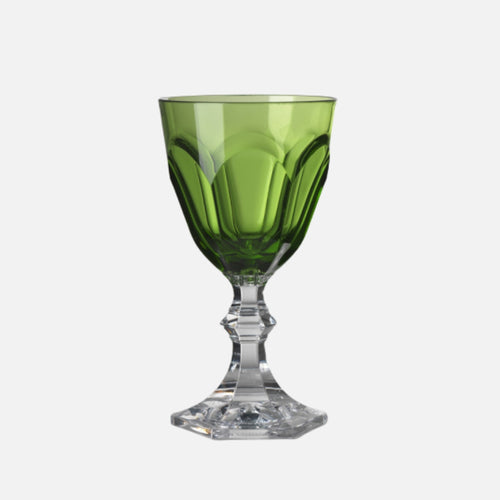 Dolce Vita Green Acrylic Wine Glass