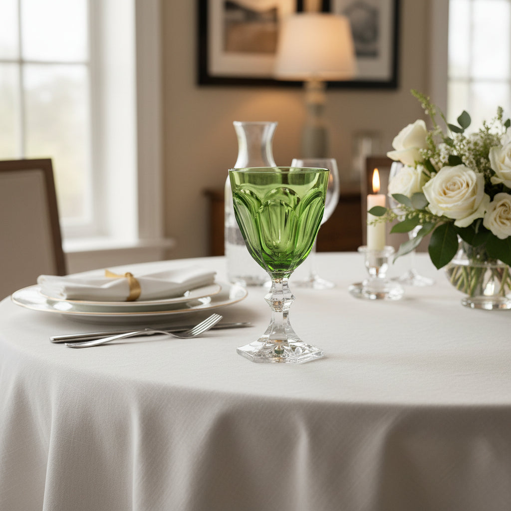 Dolce Vita Green Acrylic Wine Glass