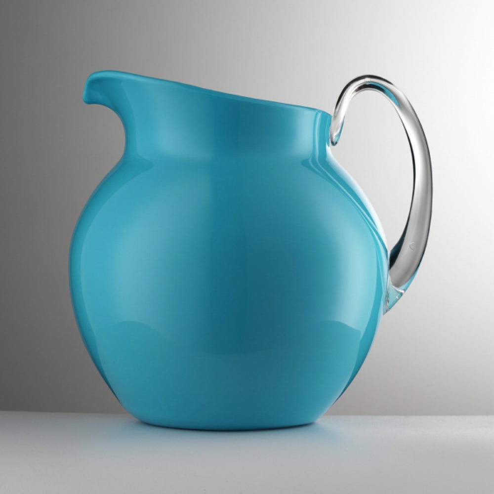 Palla Turquoise Gloss Acrylic Pitcher – Enamel Look