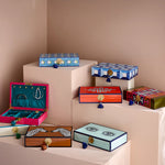 Zebra Lacquer Jewelry Box – Cognac & Camel Velvet