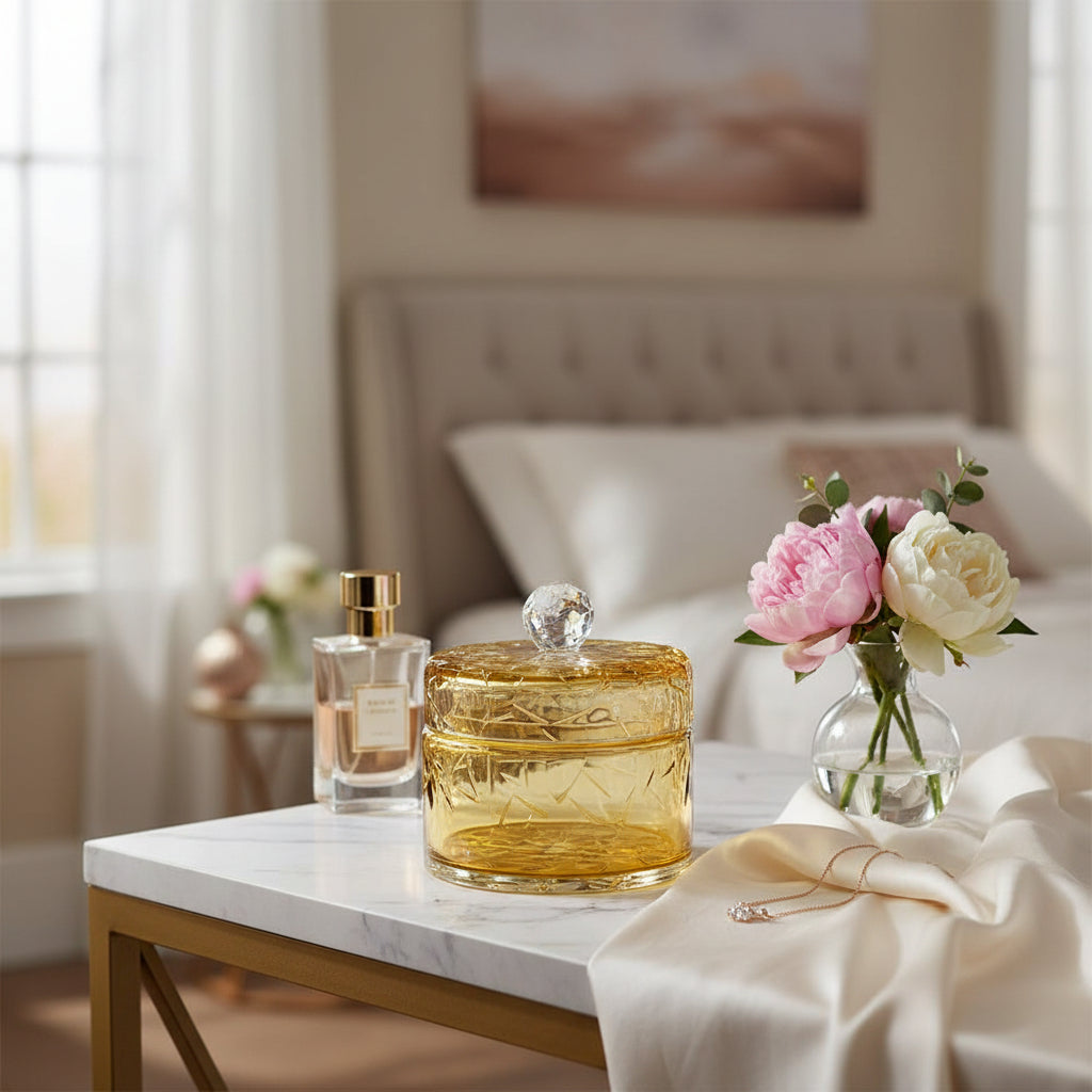 صندوق إضاءة كهرماني 13.5 × 16.5 سم للمنزل