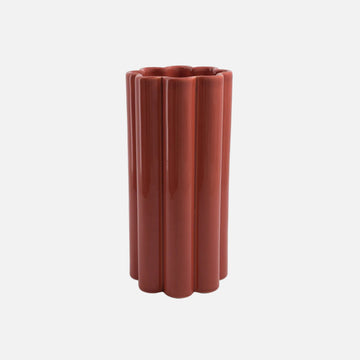 Duetto Solo Terracotta Vase