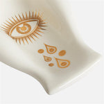 وعاء فاكهة مذهب - قطعة مركزية مزخرفة من البورسلين الذهبي