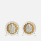 مجموعة أطباق زخرفية للإلهة لاكشمي والرب غانيشا