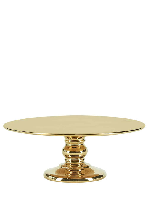 Gold Footed Cake Plate, 26cm