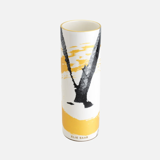 مزهرية سومي إيروز ذهبية 30 سم مع جلد GB