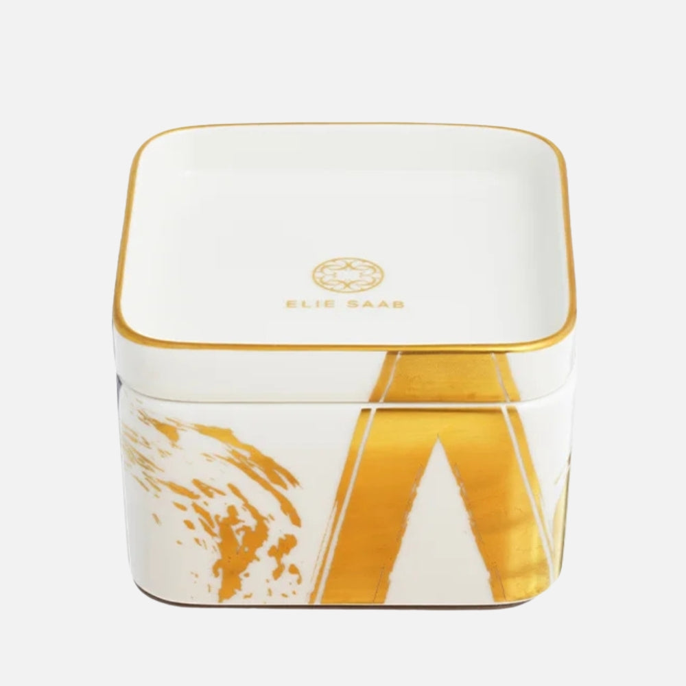 Golden Sumi-e Small Chocolat Box – 12cm