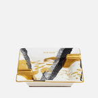 Golden Sumi-e Square Ashtray – 16cm