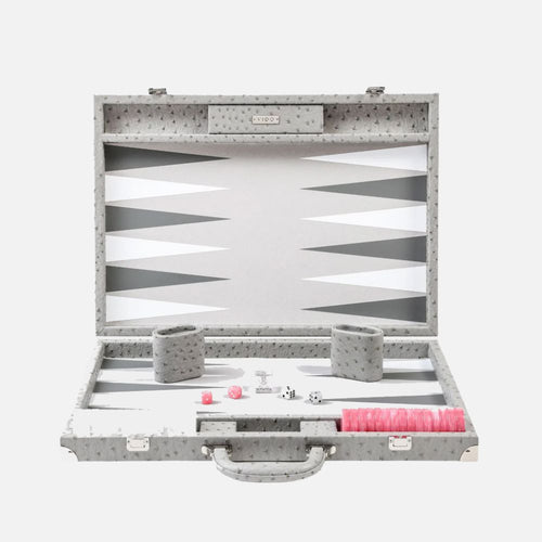 Grey Ostrich Large Backgammon