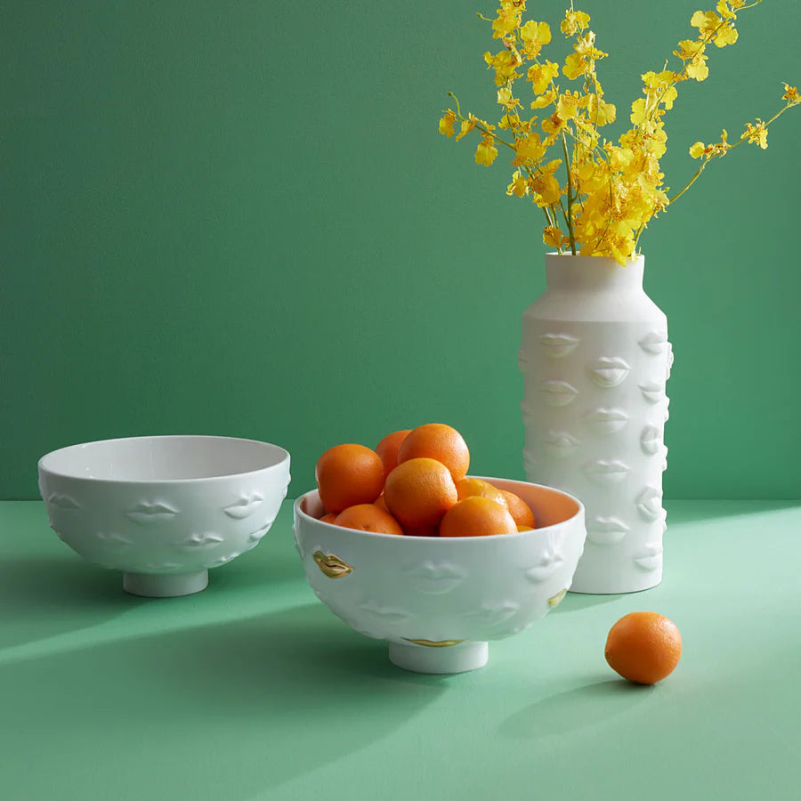 وعاء جالا مذهب - بورسلين عالي الحرارة مع لمسات ذهبية