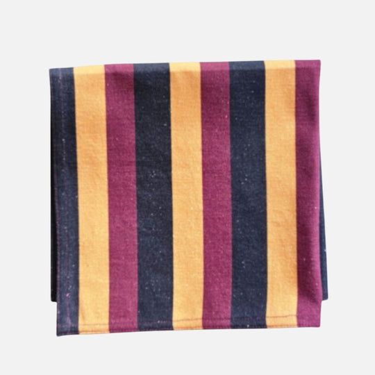 Hand-Printed Cotton Napkins – Set of 4, 40 × 40 cm