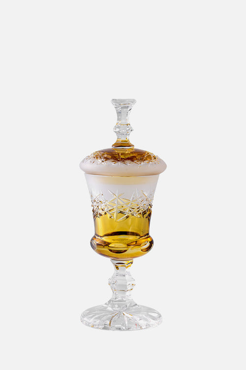 Hoarfrost Box Amber 31cm for Home