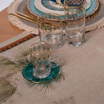 Horse Tiffany Tea Cup Set – 6 Pcs with Saucers  120 ml