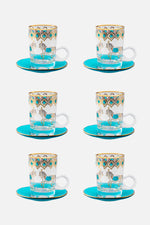 Horse Tiffany S/6 Tea Cup w/Saucer 120mL for Home