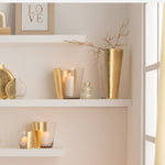 Hurricane Boe Glass Lantern – Decorative Candle Holder (Large)