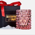 Hurricane Boule Large Rosé – Hand-Blown Glass Lamp & Vase