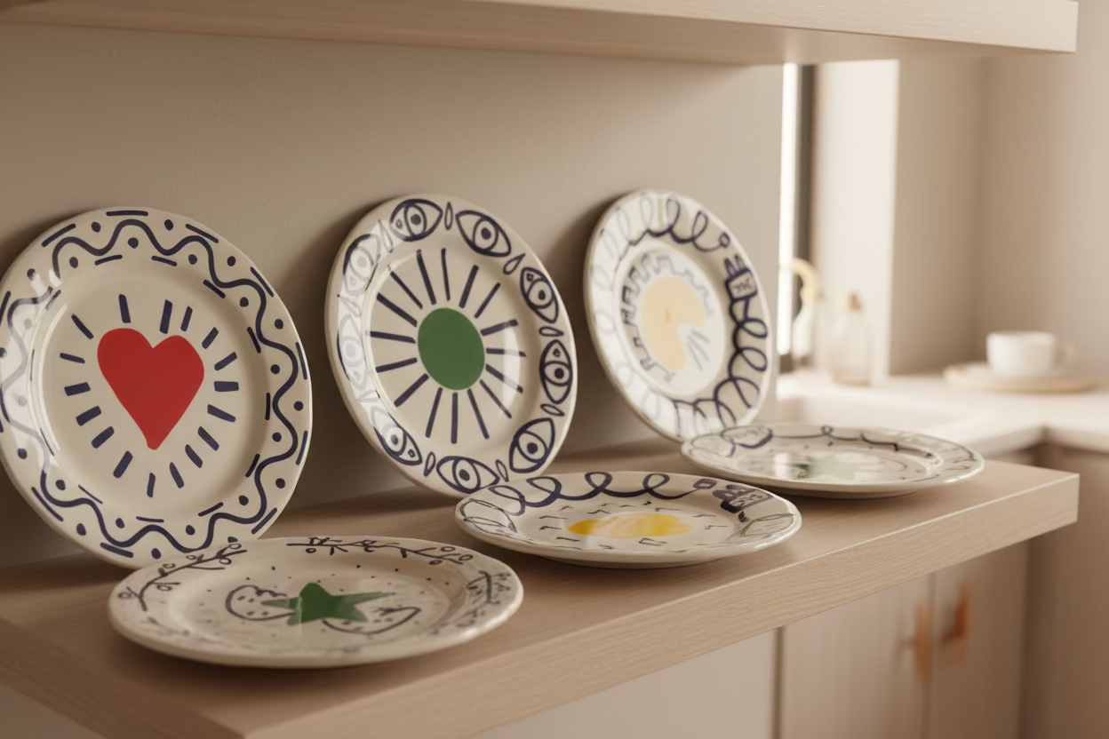 Archipel Sentimental - Set of 6 Archipel Dessert Plates