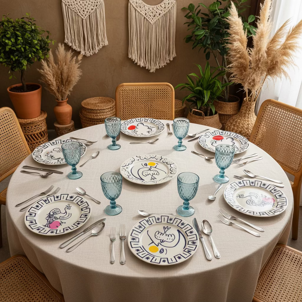 مجموعة جيين من 6 أطباق عشاء متنوعة (تشكيلة إضافية) من أرخبيل سينتيمنتال للاحتفال__x0026__هدية