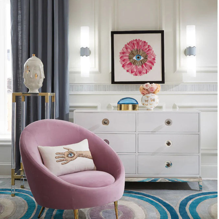 جرة فريدا المذهبة - مزهرية خزفية ذهبية