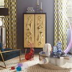 Atlas Split Vase - Matte Porcelain & Gold