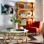 Globo Tripod Decorative Bowl – Brass & Acrylic Centerpiece